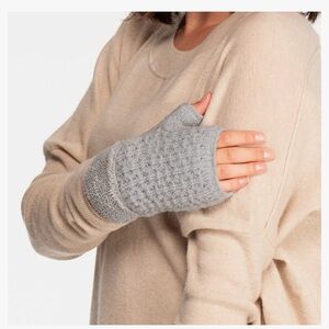C.C Fingerless Gloves Fuzzy Lined Knit Wrist Warmers